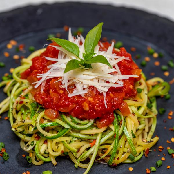 Yoğurtlu Kabak Spagetti
